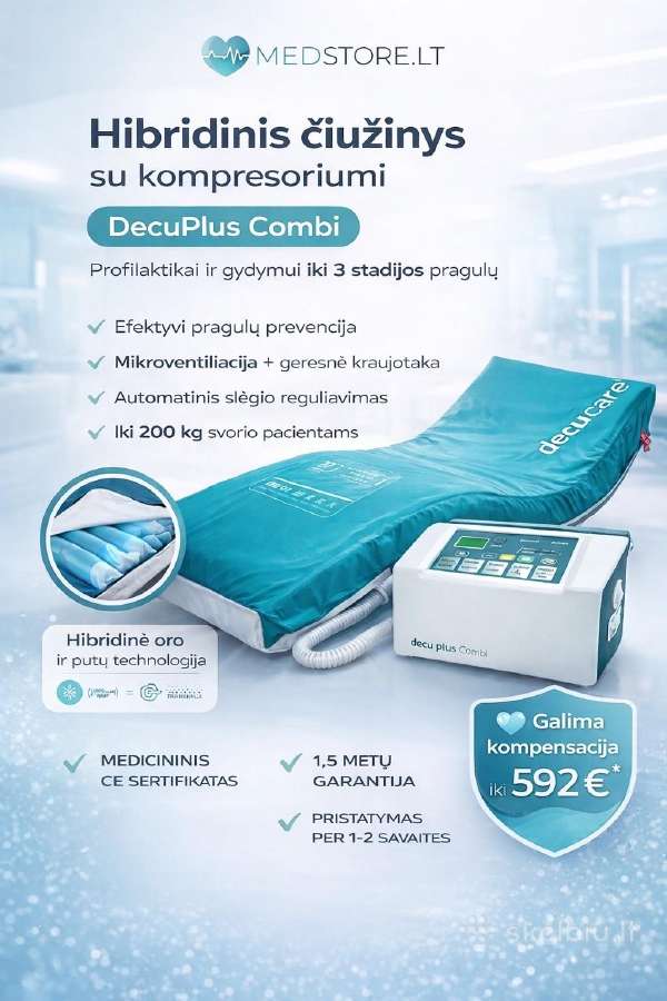 hibridinis čiužinys nuo pragulų