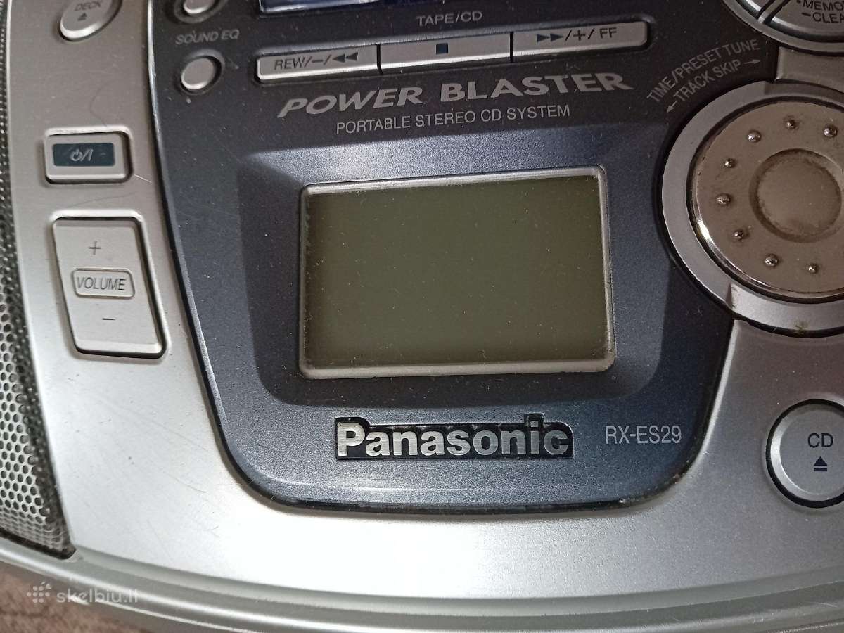 Magnetola Panasonic Rx-es29 (Fm, CD, kasetės) - nuotraukos Nr. 2