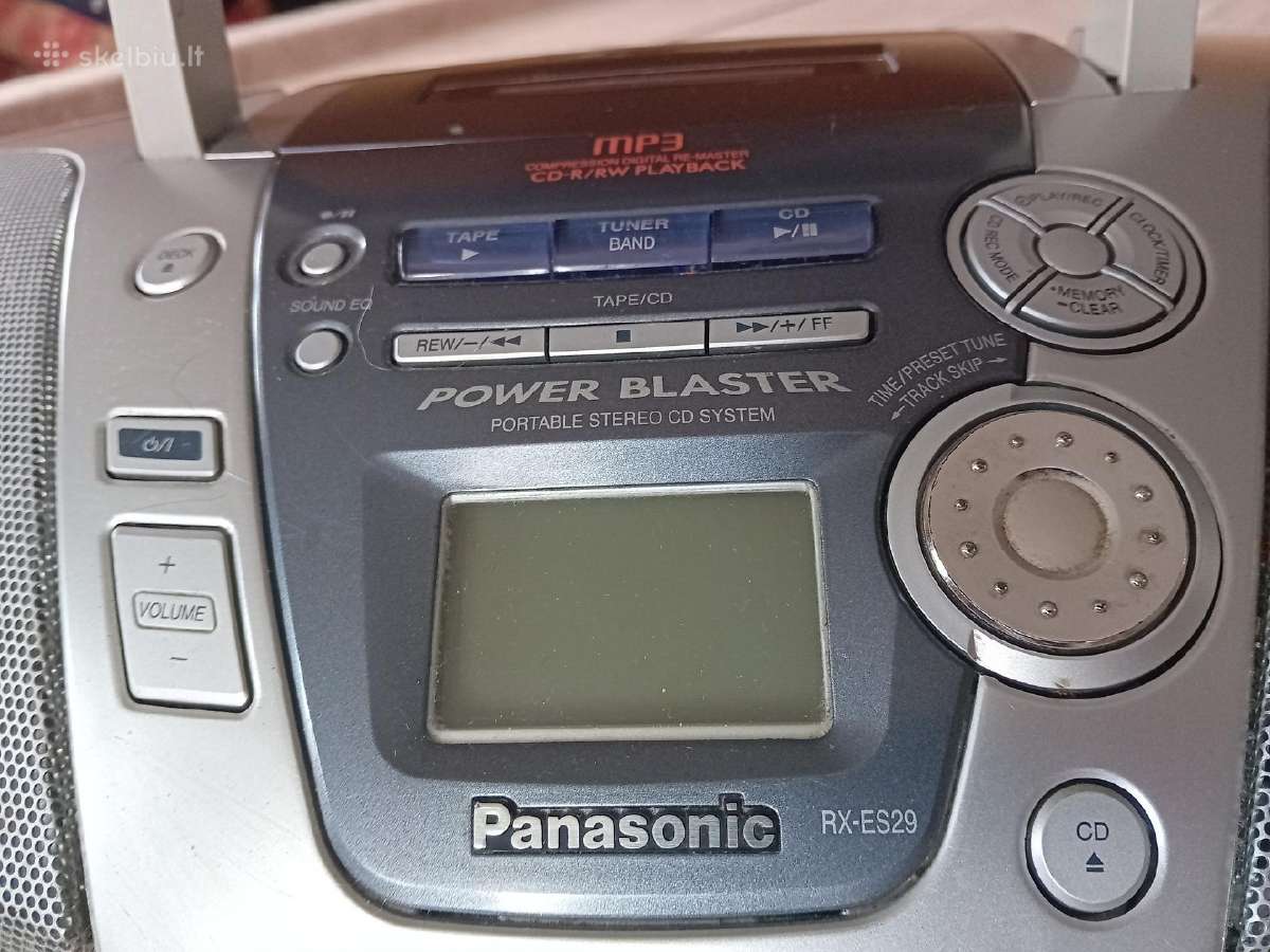 Magnetola Panasonic Rx-es29 (Fm, CD, kasetės) - nuotraukos Nr. 8