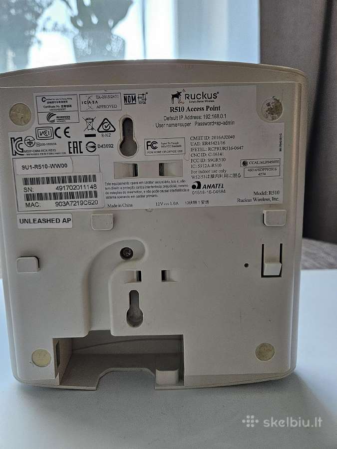 Ruckus Access Point Unleashed R510 802.11ac - nuotraukos Nr. 3