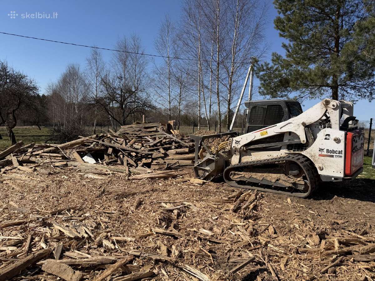 Bobcat vikšrinio T650, T590 nuoma su operatoriumi - nuotraukos Nr. 17