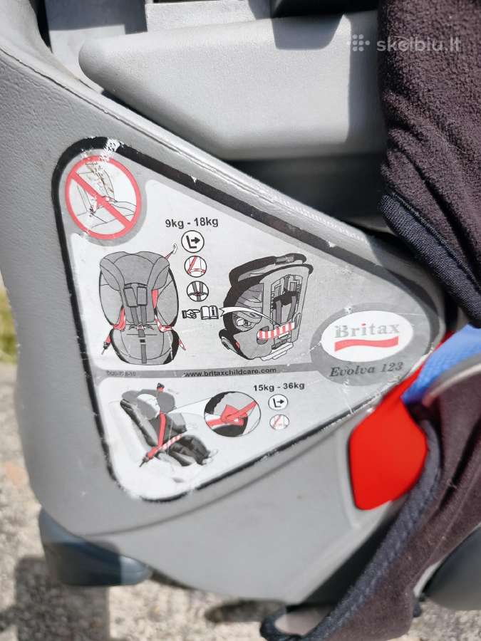 Automobilinė kėdutė Britax evolva 9-18 kg. - nuotraukos Nr. 6