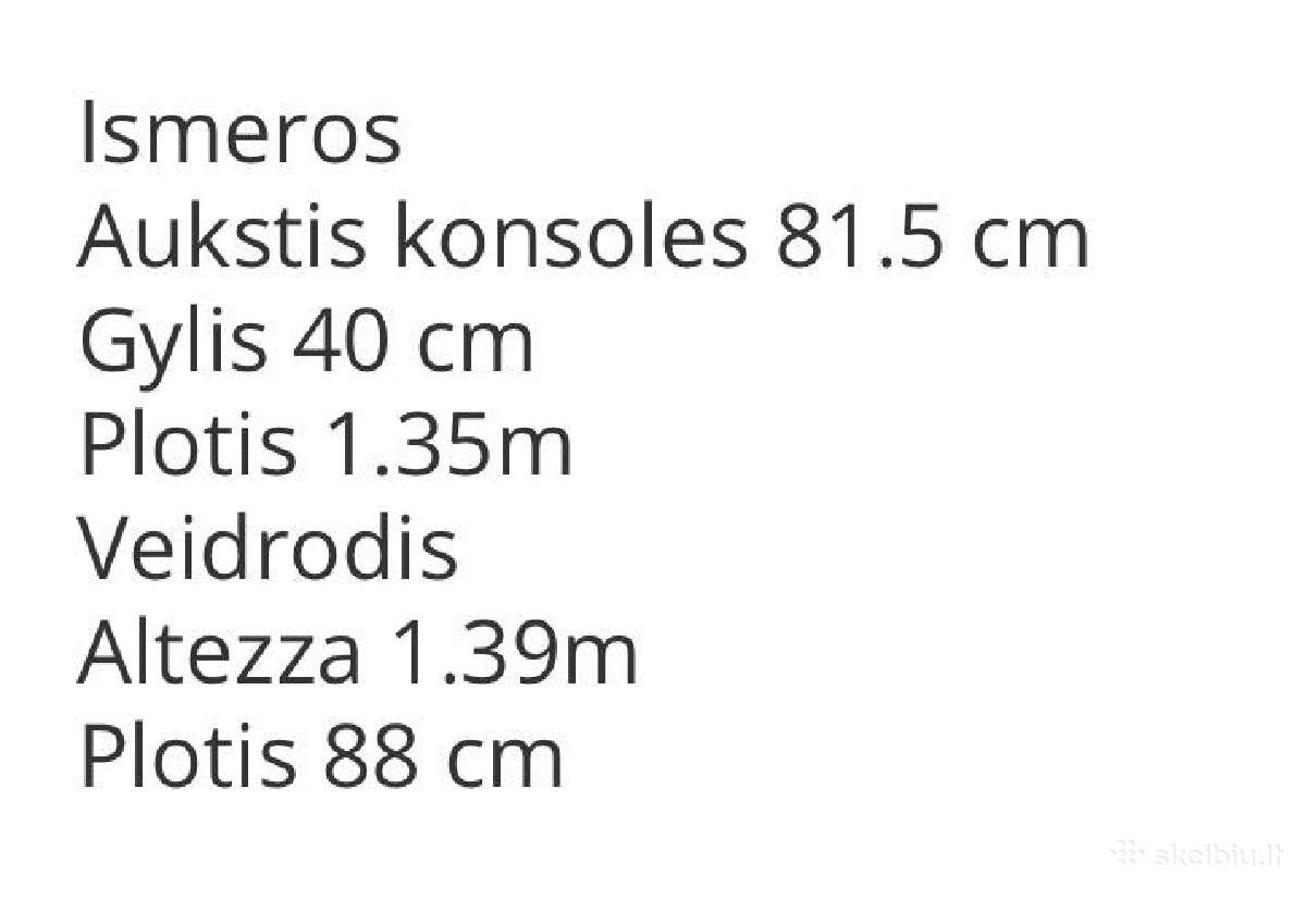 Konsolė su veidrodžiu iš Italijos - nuotraukos Nr. 5