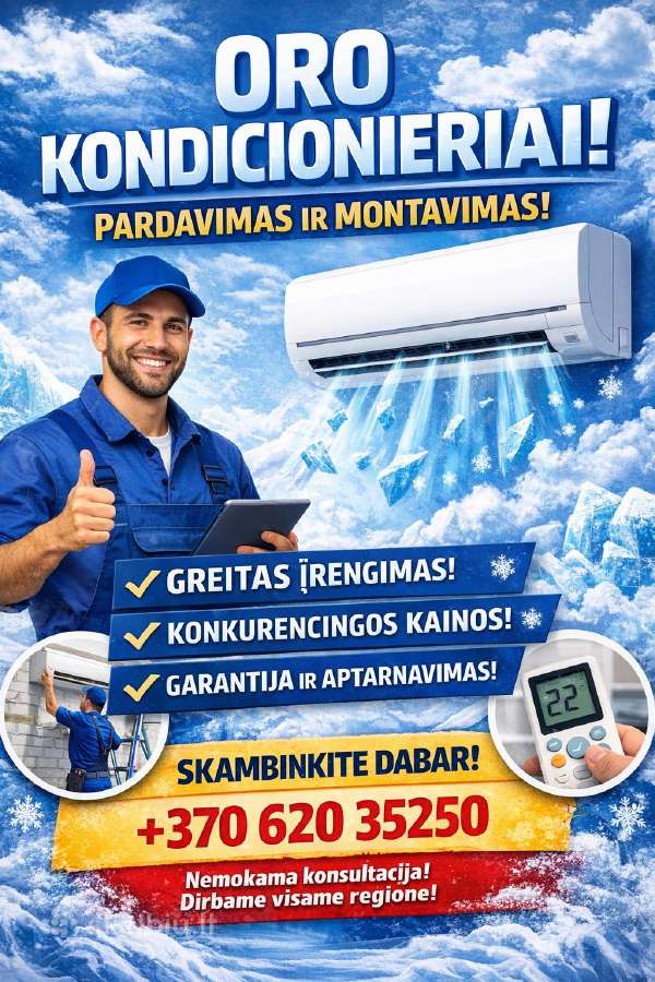 Šaldymo/sildymo Iranga, Oro Kondicionieriai