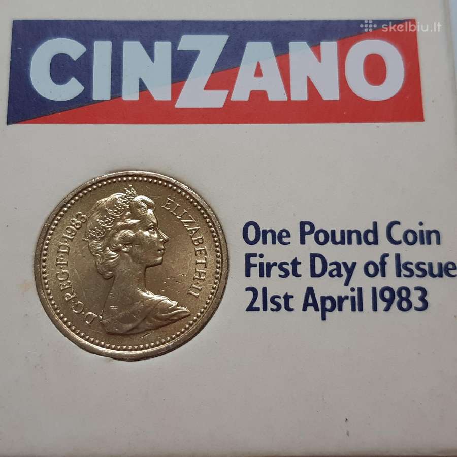 Didžioji Britanija 1 svaras 1983