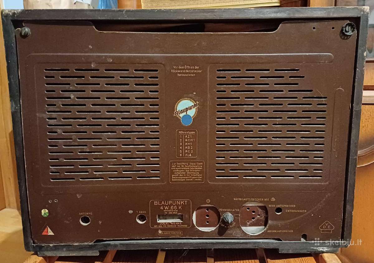 Lempinė radija Blaupunkt Super 4w6 - nuotraukos Nr. 5