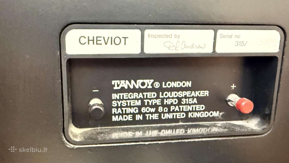 Tannoy Cheviot Hpd 315a - nuotraukos Nr. 10