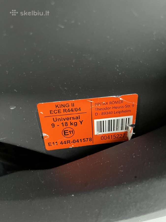 Britax romer king ll kėdutė - nuotraukos Nr. 10
