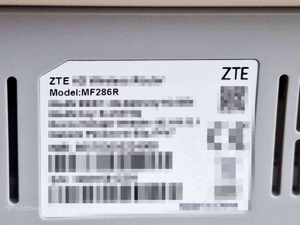 4G+ Lte modemas Zte Mf286r su WiFi - nuotraukos Nr. 4