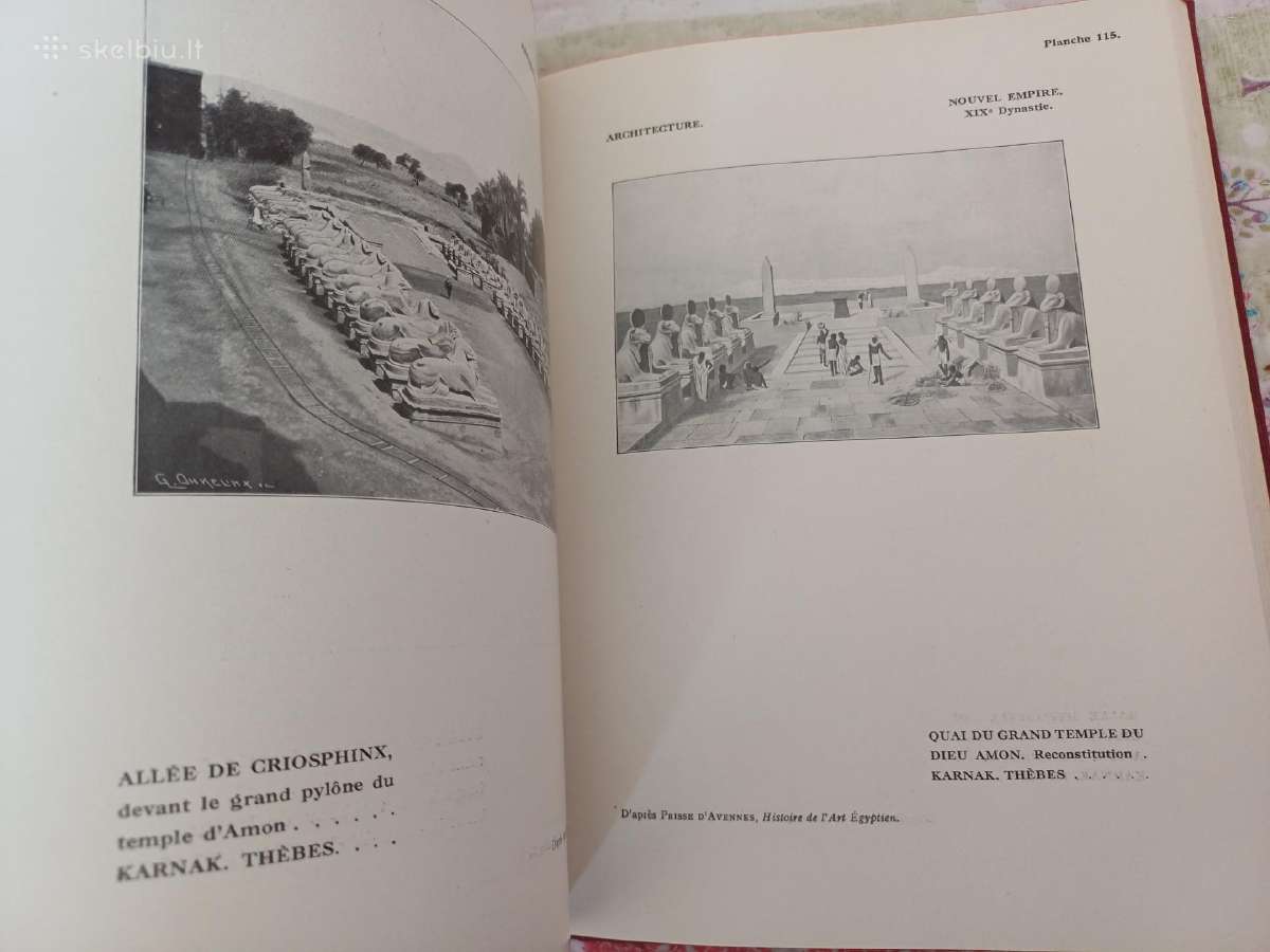 Parduodu 1,2t knygu l art egyptien,1922-42m - nuotraukos Nr. 8