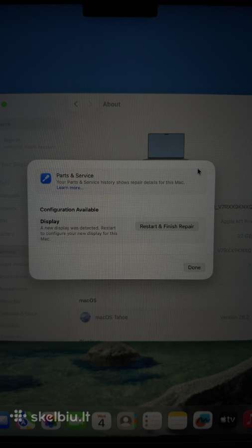 MacBook Retina ekranas 13, 14, 15,16 - nuotraukos Nr. 2