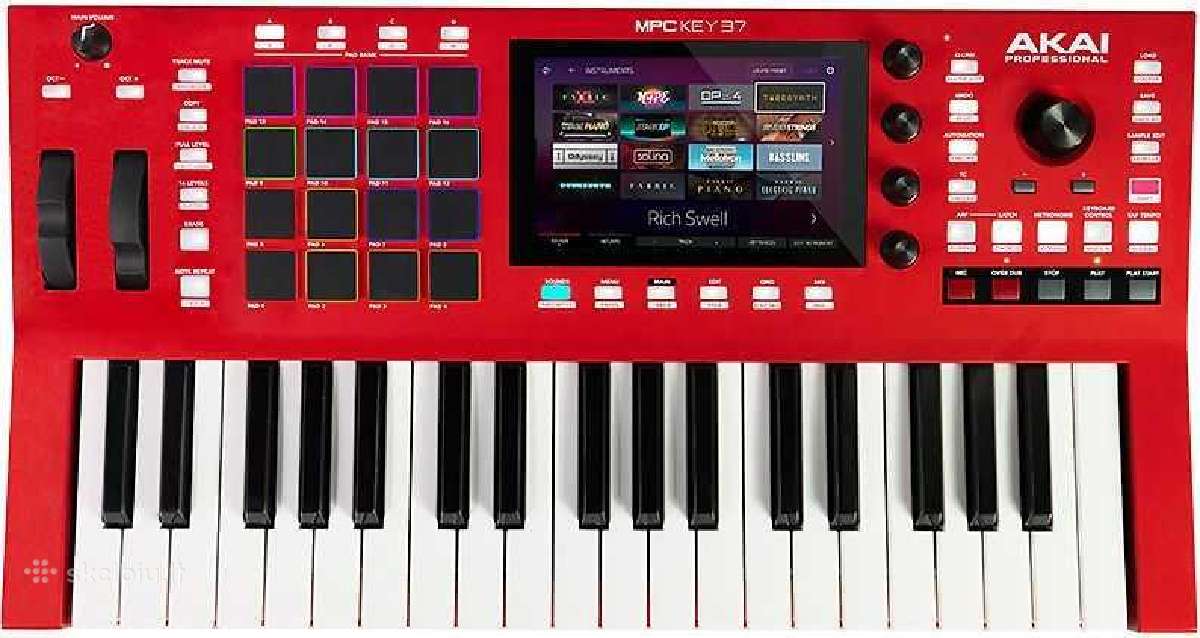 Sintezatorius Akai Mpc Key 37 darbo stotis