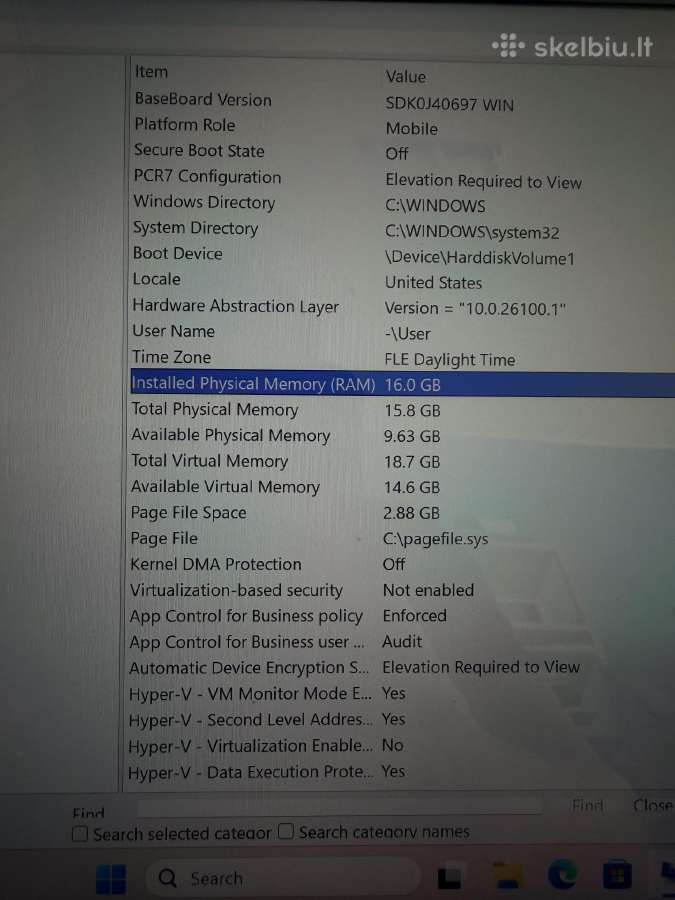 Thinkpad X1 Carbon 1tb 16gb i7 - nuotraukos Nr. 9