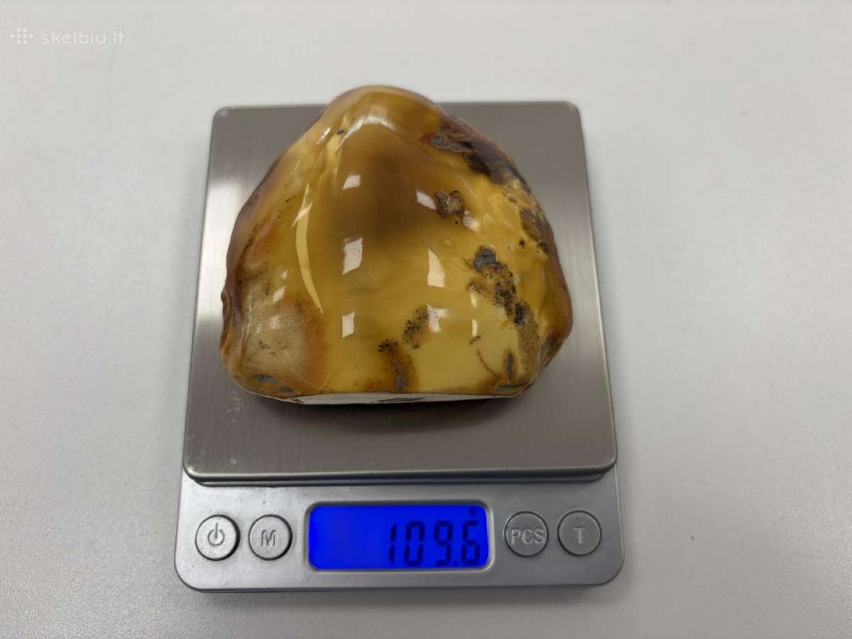 Gintaro grynuolis svoris 109g. Kaina 500 Eur - nuotraukos Nr. 2
