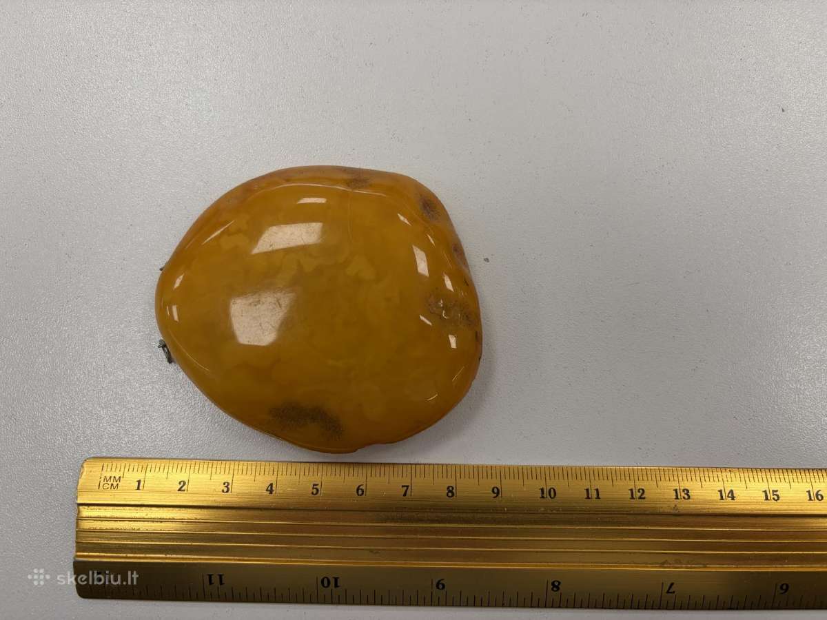 Antikvarinis Gintaro pakabukas Svoris 46,9g - nuotraukos Nr. 3