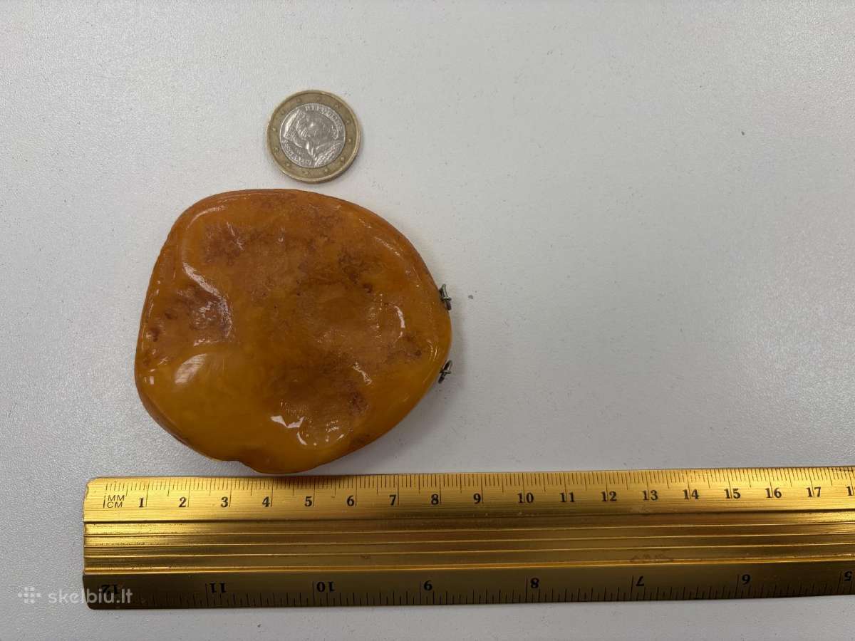 Antikvarinis Gintaro pakabukas Svoris 46,9g - nuotraukos Nr. 6