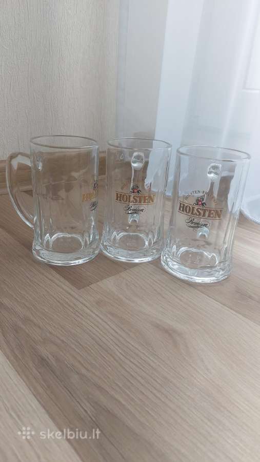 Alaus bokalai Holsten, nenaudoti