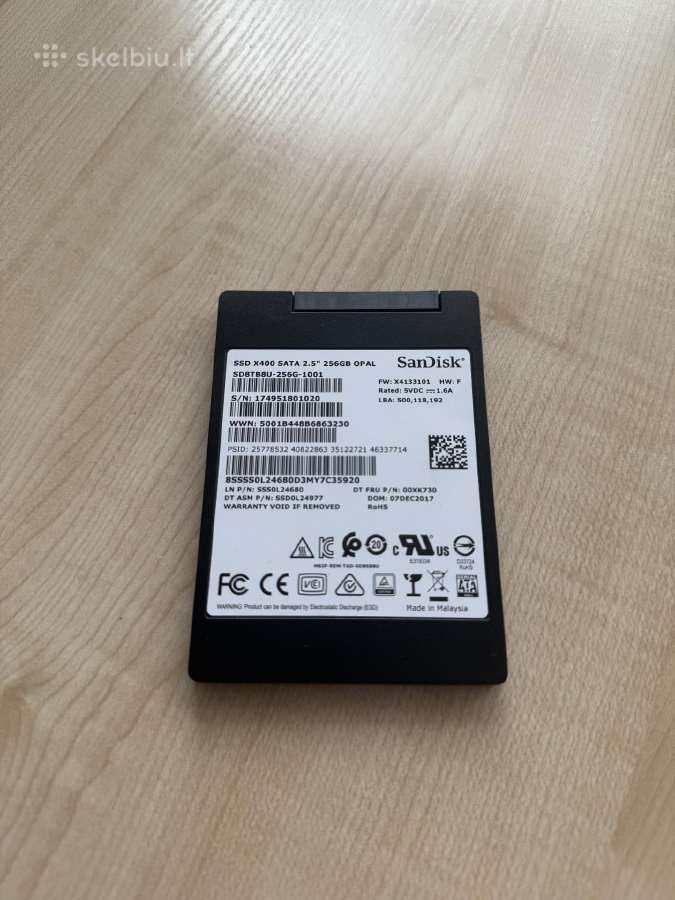 Sata 2.5 SSD diskai 128/240/256 GB - nuotraukos Nr. 5
