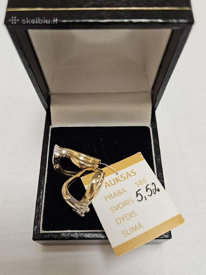 Auksiniai auskarai - nuo 63 Eur. - nuotraukos Nr. 2