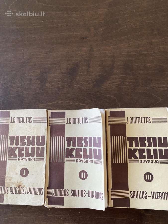 J. Gintautas. Tiesiu keliu 3 dalys
