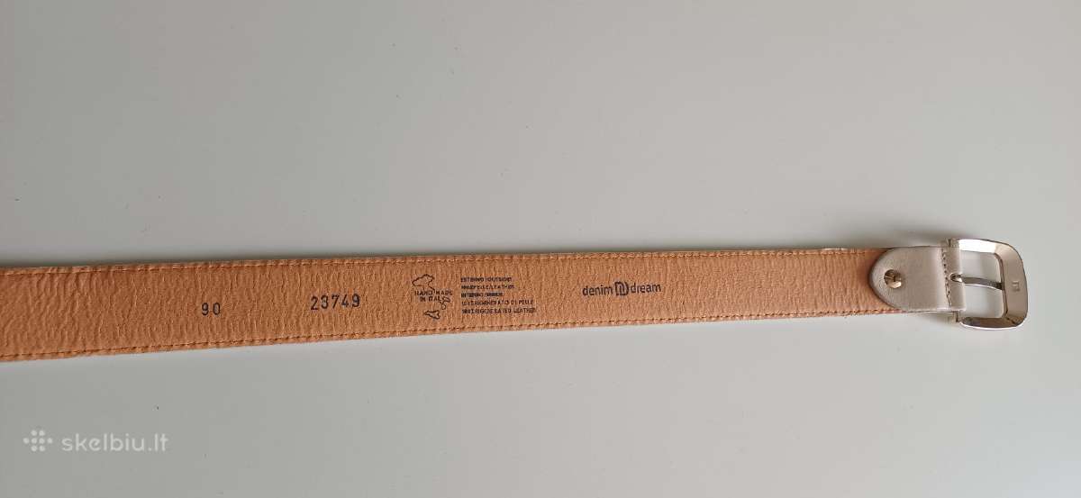 Kreminės spalvos diržas mergaitei 70 cm - nuotraukos Nr. 7
