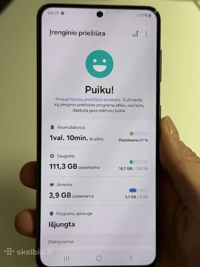 Samsung S21 5G 128gb - nuotraukos Nr. 4
