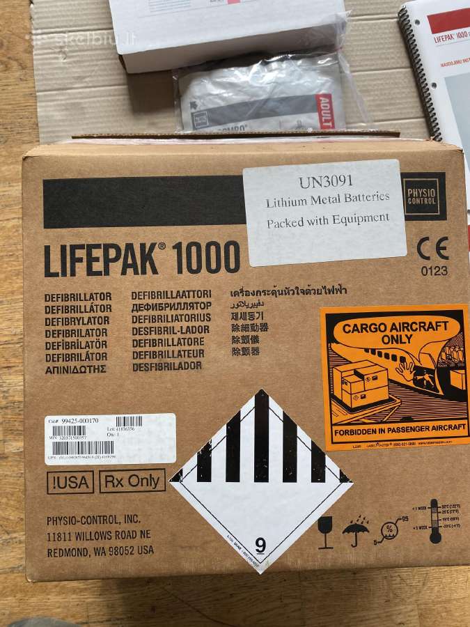 Naujas Lifepak 1000 Defibriliatorius (Aed) - nuotraukos Nr. 7