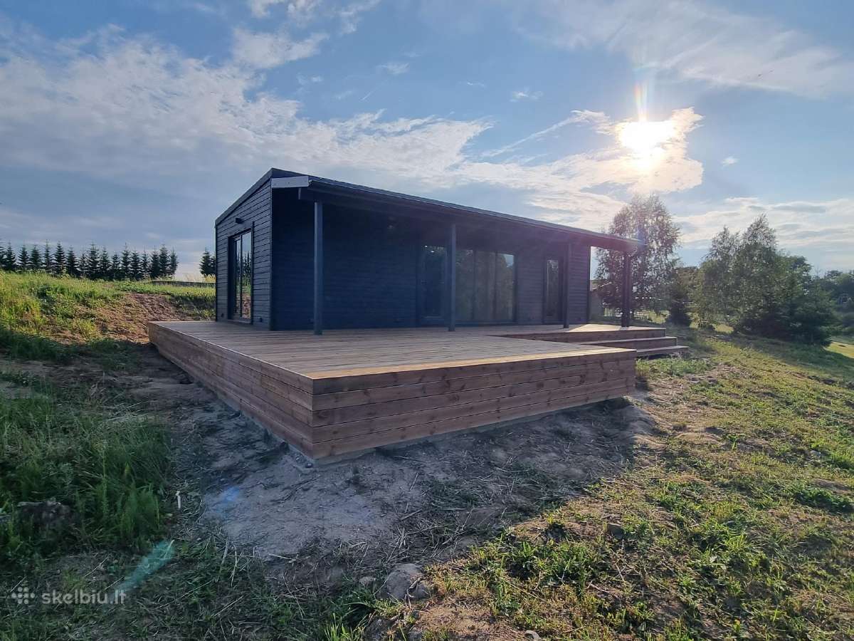 Karkasinis - modulinis 50m2 A klasės namas