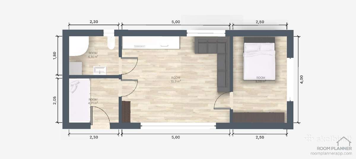 Karkasinis - modulinis 50m2 A klasės namas - nuotraukos Nr. 34