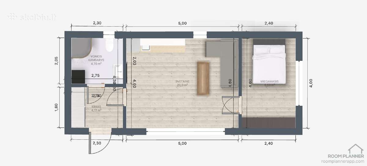 Karkasinis - modulinis 50m2 A klasės namas - nuotraukos Nr. 36