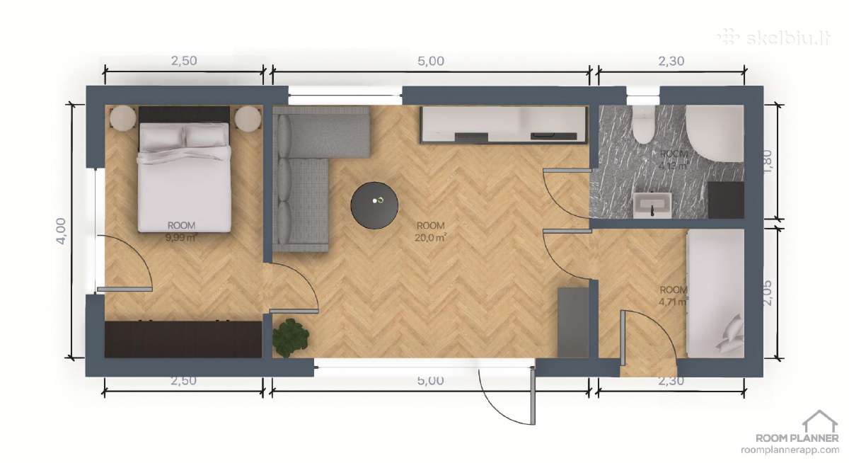 Karkasinis - modulinis 50m2 A klasės namas - nuotraukos Nr. 38
