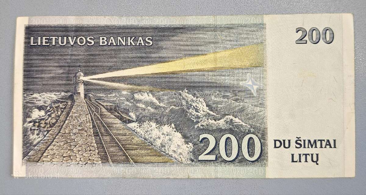 200 litų banknotas, Aa, 1997 m. - nuotraukos Nr. 2