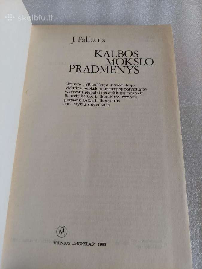 Kalbos mokslo pradmenys - nuotraukos Nr. 2