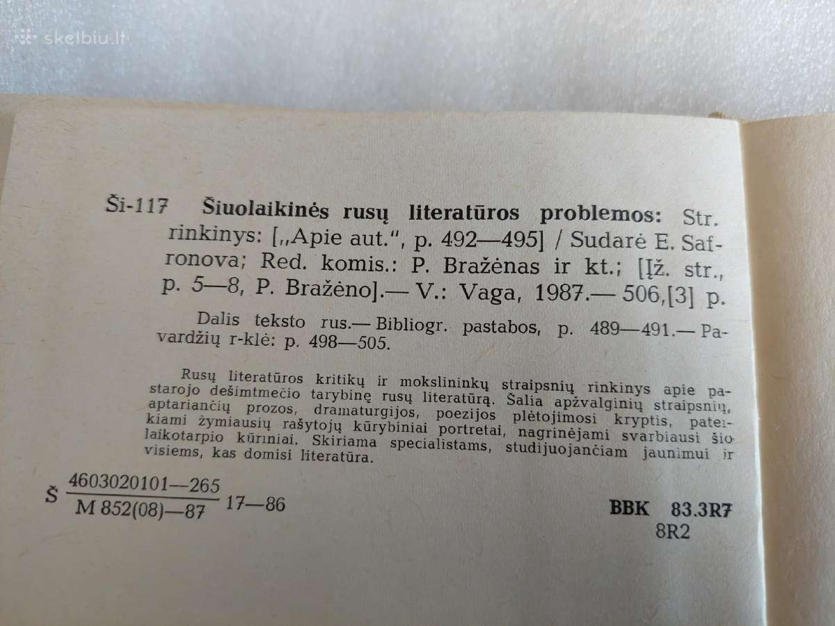 Šiuolaikinės rusų literatūros problemos - nuotraukos Nr. 4