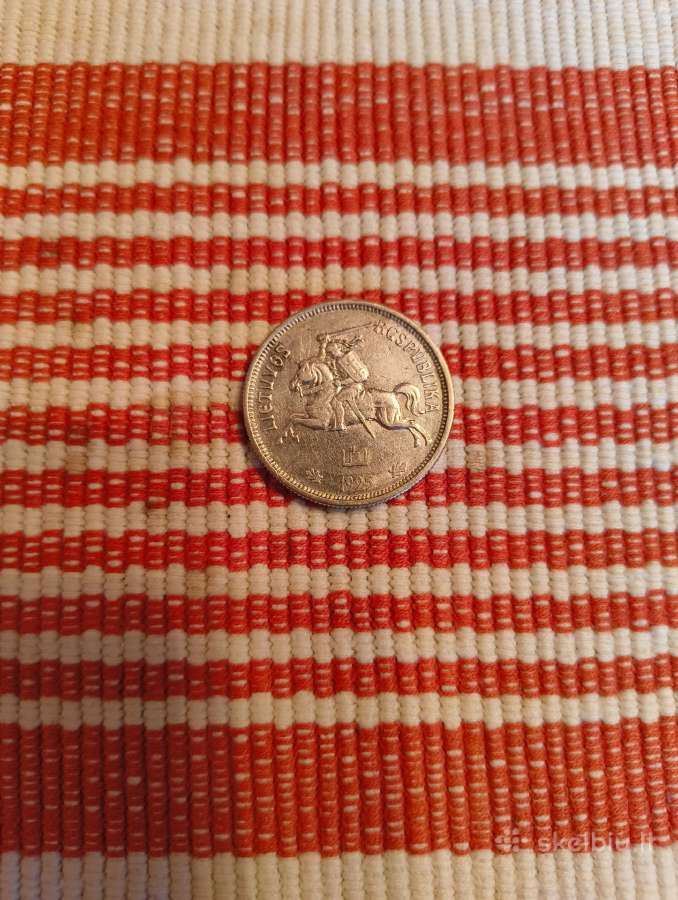 5 Litai Tulpė 1925 m. gero Stovio. Originalas - nuotraukos Nr. 3