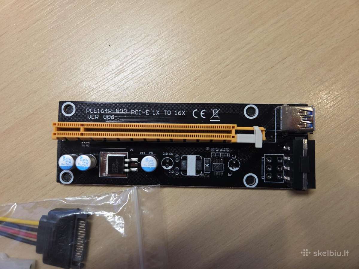Nauj Riser 007s 006c Pci-e 1-16x Usb3 Sata, Molex