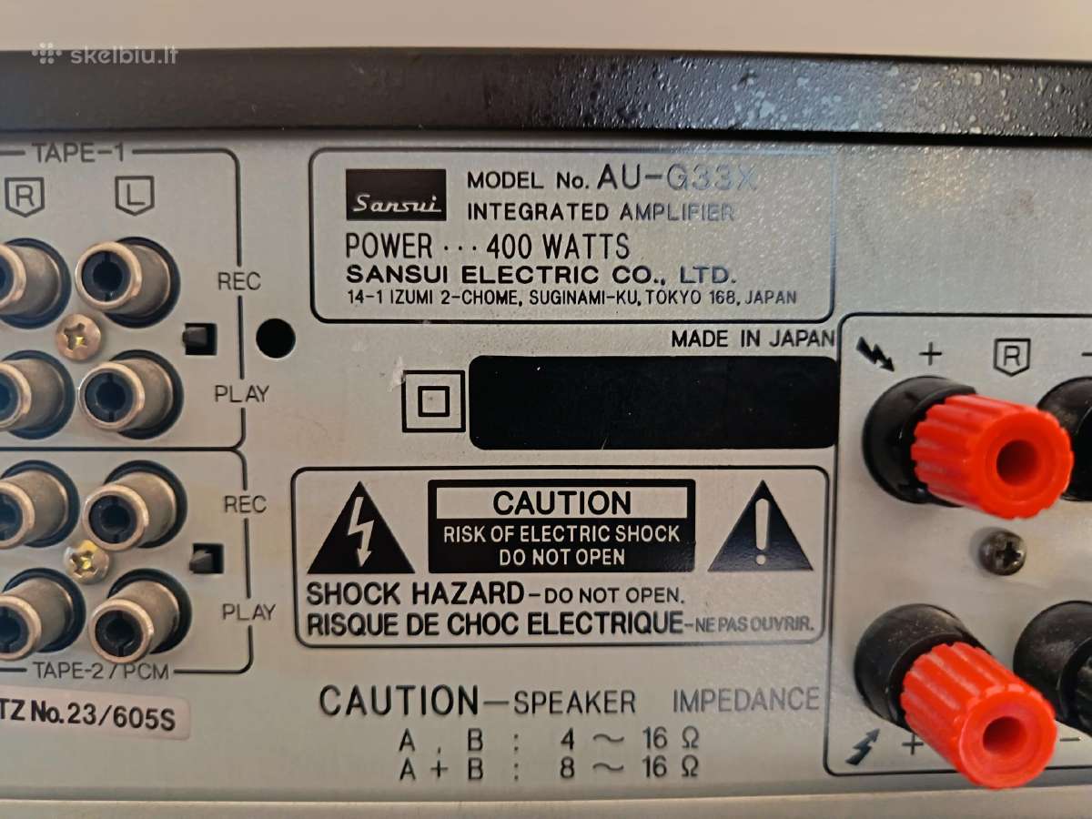 Sansui Au–g33x - nuotraukos Nr. 3