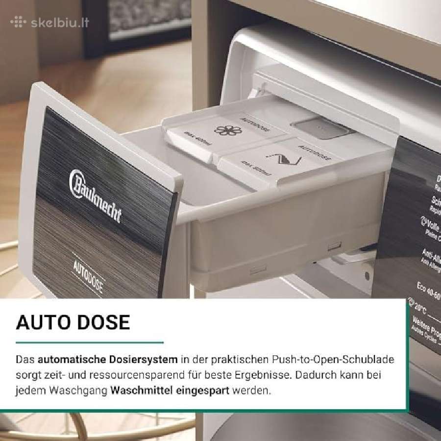 Bauknecht B8x 89ade Silence autodose nauja 8kg - nuotraukos Nr. 2