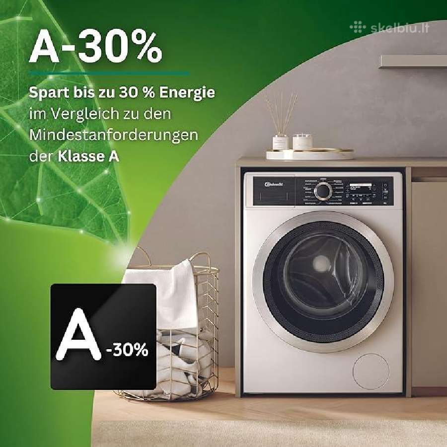 Bauknecht B8x 89ade Silence autodose nauja 8kg - nuotraukos Nr. 3