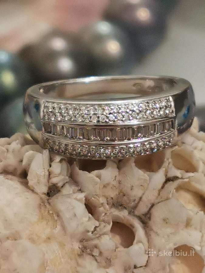 585 6.59 gr Kohinoor žiedas su 0.41 ct briliantais