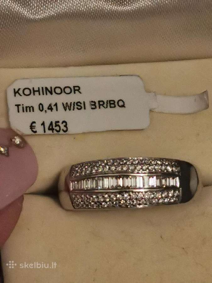 585 6.59 gr Kohinoor žiedas su 0.41 ct briliantais - nuotraukos Nr. 6