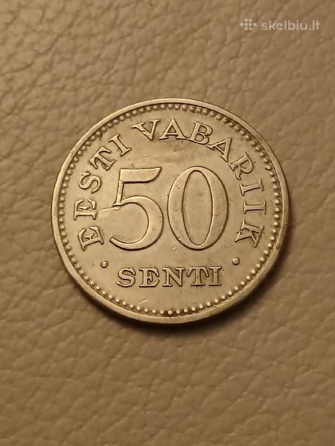 Estija, 50 sentų (1936 m.), Pirmoji Respublika