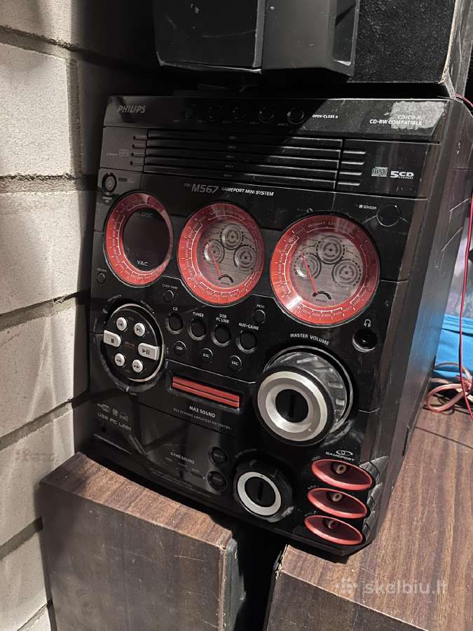 Philips Fw-m567 muzikinis centras su originaliomis