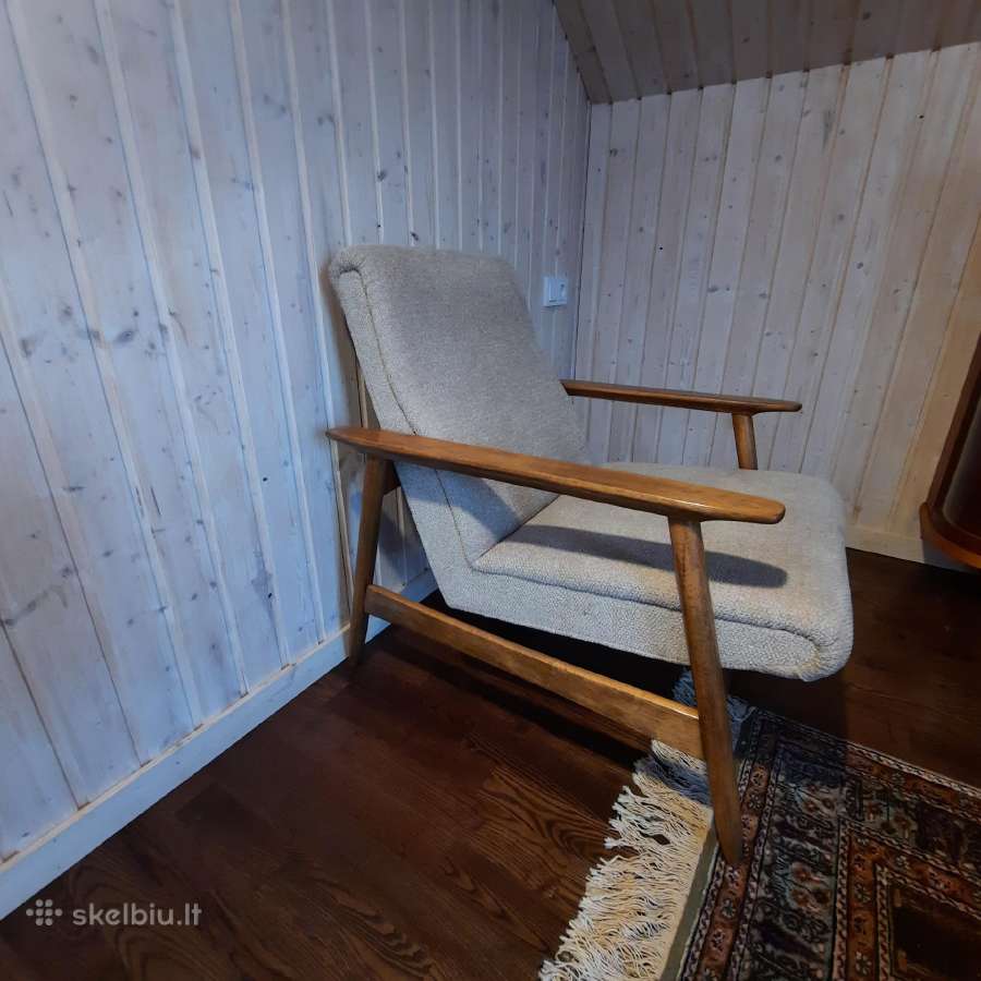 Mid century V. E. Cukermanienės foteliai - nuotraukos Nr. 4