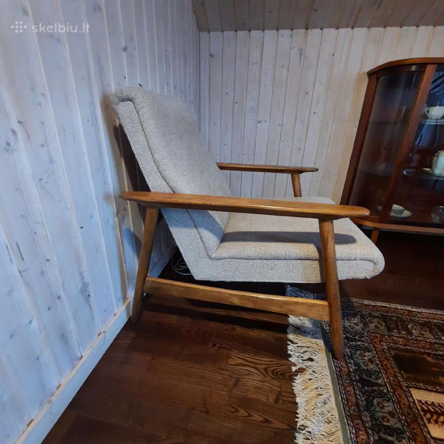 Mid century V. E. Cukermanienės foteliai - nuotraukos Nr. 5