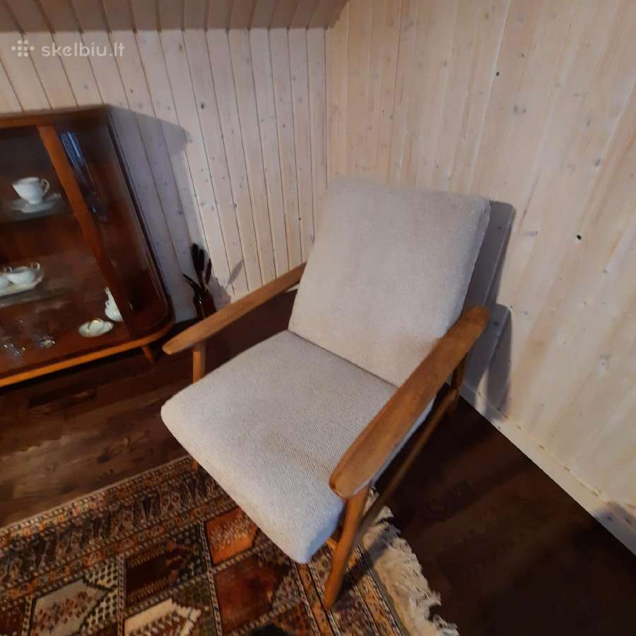Mid century V. E. Cukermanienės foteliai - nuotraukos Nr. 6