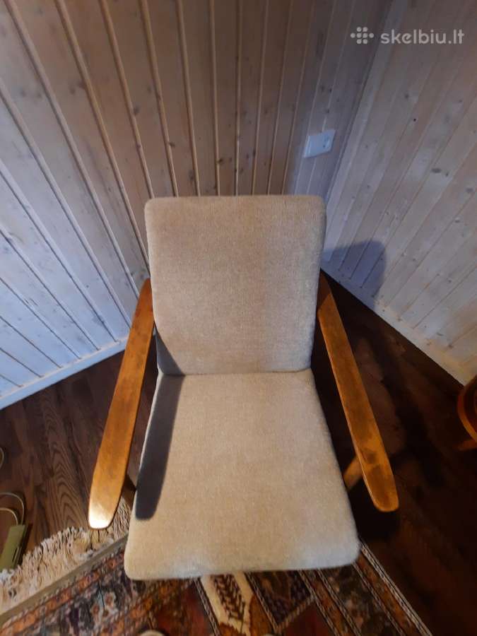 Mid century V. E. Cukermanienės foteliai - nuotraukos Nr. 9