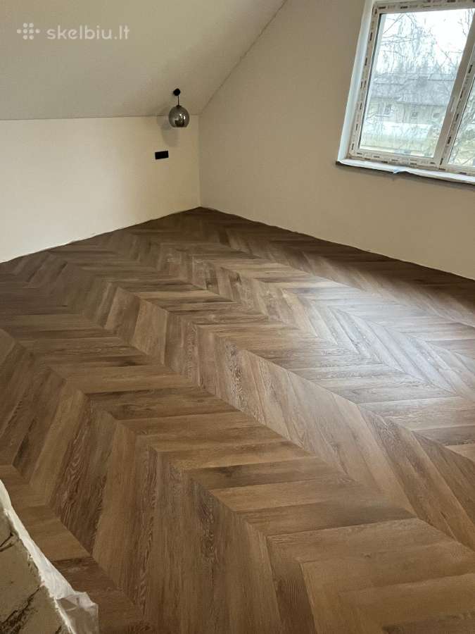 Grindų dangų klojimas, Vinilo ir kilimų įrengimas.