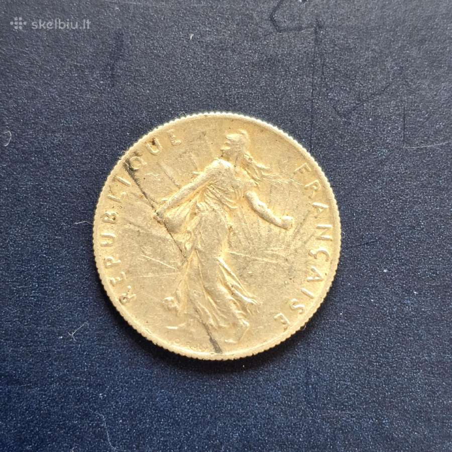 Prancūzija 1918 1 Franc Ag835