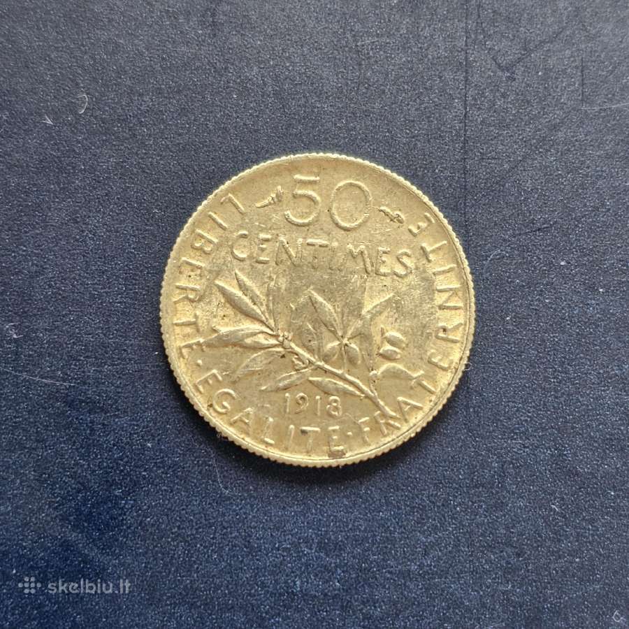 Prancūzija 1918 1 Franc Ag835 - nuotraukos Nr. 2